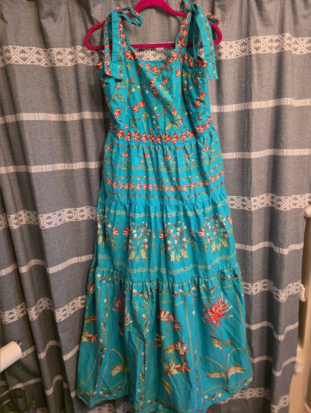 Crown & Ivy Floral Tiered Maxi Dress XL Cottagecore Boho